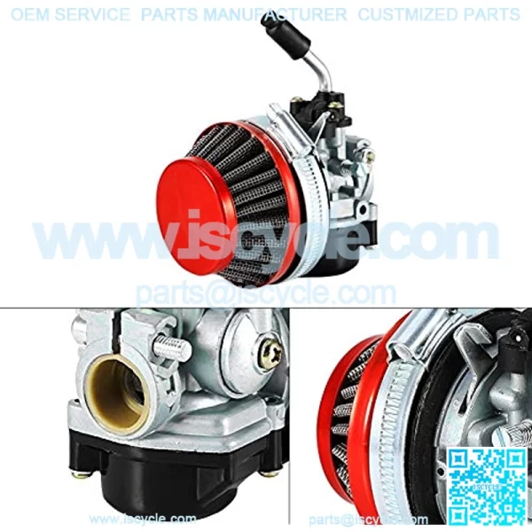 Carburetor Air Filter, Bicycle Carburetor Air Filter Professional Manufacturing Red Racing Carburetor Carb Air Filter for Bike - Image 3