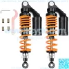 12.5Inch 320mm Universal Motorcycle Air Shock Absorbers Rear Suspension Compatible with Honda CB Gokart 2PCS  Orange - Image 2