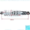 2PCS 9 7/8" 250mm Rear Spring Assist Load Carrier Shocks for ATV Go Kart Quad Bike 4 Wheeler - Image 2