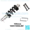 Bicycle Mountain Bike Rear Suspension Spring Shock Absorber Black for MTB1000lbs