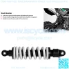 11.4in Shock Absorber Steel Alloy Spring Rear Suspension Adjustable Spring Pressure Assembled Fit for ATV/Motorcycle/Off-Road Vehicle/Moped - Image 3