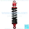 Shock Absorber, 11.4 inch Universal Shocks Struts Rear Suspension Damper Adjustable Damping for Motorbike ATV Go Karts Black Red