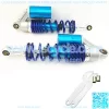 320mm A Pair Motorcycle Air Shock Absorbers Universal Fit For Suzuki Yamaha Kawasaki ATV Go Kart Quad Dirt Sport Bikes (Silver Blue)