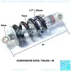 5" Inch Suspension Shock for 2-Stroke 43cc 49cc X1 X2 Pocket Bike, Scooters, Mini ATV, Go Kart, Bicycle, Mountain Bike, Choppers, DIY Projects - Image 2