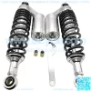 320 mm Motorcycle Air Shocks Absorber Fit for Honda Yamaha Kawasaki Suzuki ATV Go Kart Quad Dirt Sport Bikes(Black/Silvery,1 Pair)
