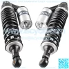 2 Pcs 340mm Air Shock Absorber ATV Motorcycle Quad Suspension Shocks For Motorcycle, ATV, Quad, Dirt Bike, Go Kart, Black & Silver - Image 3