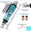 Universal 320mm Motorcycle Air Shock Absorbers Rear Suspension Compatible with Gokart Honda ATV CB Yamaha 12.5 Inch 2PCS   Blue - Image 3