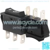 5Pcs AC 20A/125V 22A/250V SPDT 3 Terminal 3 Position On-Off-On Switch Boat Rocker Switches Black