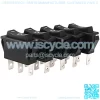 5Pcs AC 20A/125V 22A/250V SPDT 3 Terminal 3 Position On-Off-On Switch Boat Rocker Switches Black - Image 5