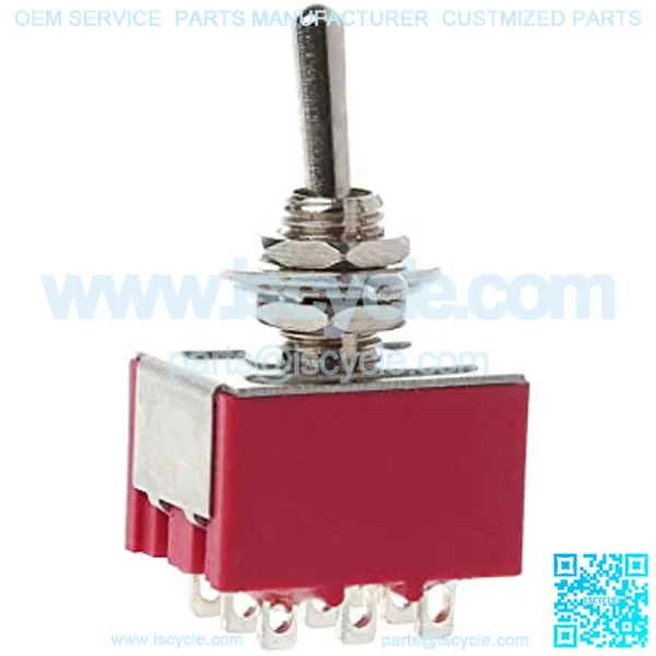 Mini 6mm MTS-302 Toggle Switch 9 Pin 2 Position ON/ON 5A/ 125VAC 2A/ 250VAC by Keaiduoa - Image 2