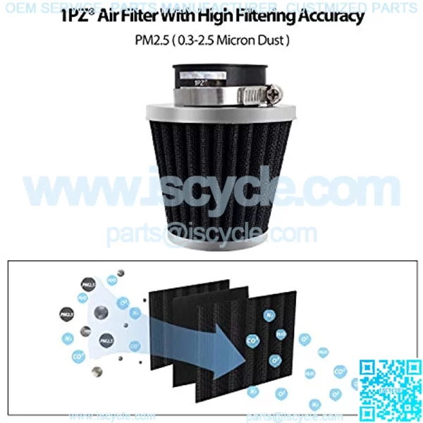 AR2-F01 38/39/40mm Air Filter Intake Cleaner Replacement for 50cc 90cc 110cc 125cc 150cc 200cc GY6 Motorcycle ATV Scooter Quad Go Kart Moped Pit Dirt Racing Bike Yamaha Suzuki Baja TaoTao - Image 3