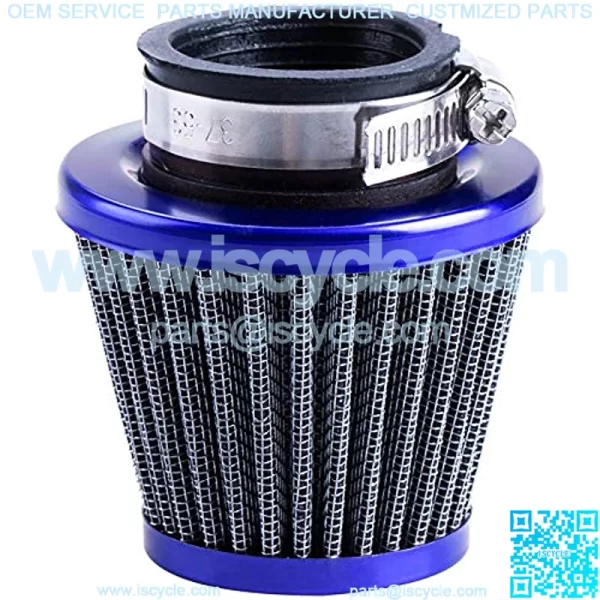 38mm Air Filter For 90cc 110cc 125cc Dirt Pit Bike Chinese GY6 50cc QMB139 Moped Scooter Off Road Motorcycle ATV Quad XR50 CRF50 CRF70 XR CRF KLX Apollo SSR Lifan Engine Parts (Blue)