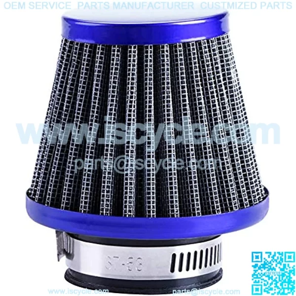 38mm Air Filter For 90cc 110cc 125cc Dirt Pit Bike Chinese GY6 50cc QMB139 Moped Scooter Off Road Motorcycle ATV Quad XR50 CRF50 CRF70 XR CRF KLX Apollo SSR Lifan Engine Parts (Blue) - Image 2
