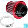 38mm Universal Motorcycle Clamp-On Air Intake Filter Kit, Auto Cold Air Intake Scooter Atv Dirt Pit Bike Motorcycle Air Filter (Red),6% coupon applied at checkout,with coupon