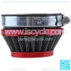 Motorcycle Pod Air Filter Cleaner Fit for ATV Dirt Pocket Bike (58mm Red)