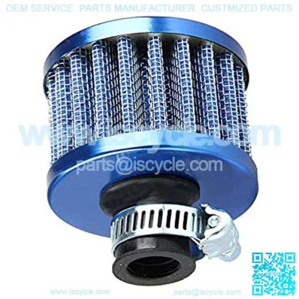 Universal 12mm Mini Blue Cone Cold Air Intake Filter Turbo Vent Breather Car - Image 3