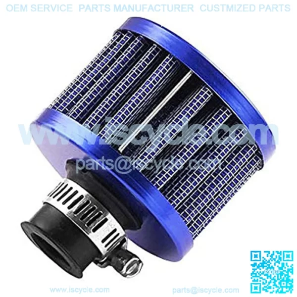 Universal 12mm Mini Blue Cone Cold Air Intake Filter Turbo Vent Breather Car - Image 4