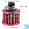 Universal 12mm Mini Red Cone Cold Air Intake Filter Turbo Vent Breather Car - Image 2