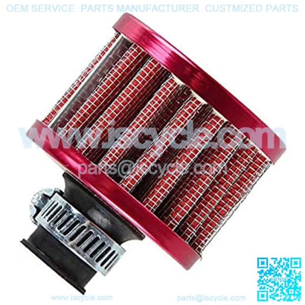 Universal 12mm Mini Red Cone Cold Air Intake Filter Turbo Vent Breather Car - Image 3