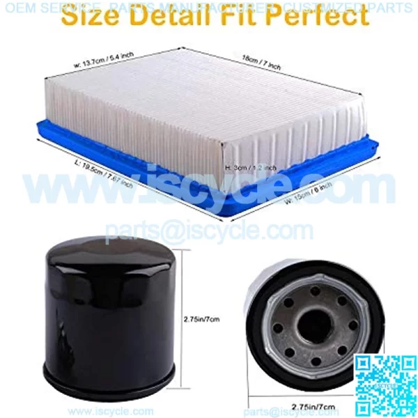 Club Car Tune Up Kit for Compatible with Golf Cart DS Gas 1992-2004 with 1016478 Carburetor, 1016467 Oil Filter, 1025582 Air Filter, Fuel Pump, Fuel Filter, Spark Plug Replacement Club Car DS - Image 2