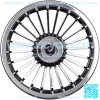 8" Golf Cart Turbine Wheel Covers Hub Caps (Set Of 4) - Black/Silver - Image 2