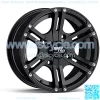 RT101 14in ATV Wheel 4x110 Rim | 14x7 | 5+2 Offset | For ATV UTV with IRS (Independent Rear Suspension), Compatible with Honda Kawasaki Yamaha Suzuki 4/110-1pc Single