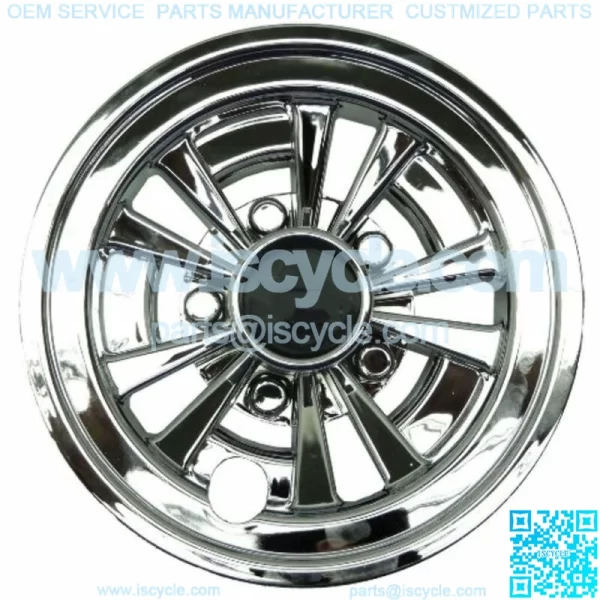 8 inch Golf Cart Wheel Covers - Set of 4 - 10-Spoke Design Club Car EZGO Yam