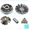 Complete Variator Kits for Gy6 125cc/150cc 152QMI/157QMJ Engine, Drive Wheel Assy Performance 14 Gram Rollers CVT Front Clutch for Scooter Atv and Gokart (GY6 125/150)