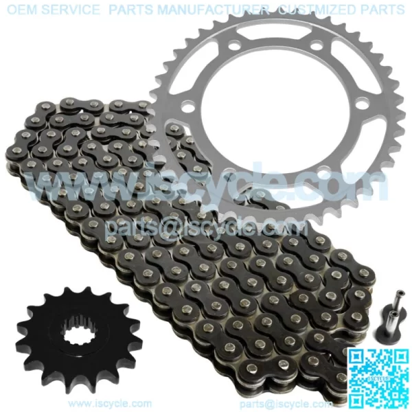 Black Drive Chain And Sprocket Kit for Yamaha YZF-R1 1998-2003 530-Chain Type
