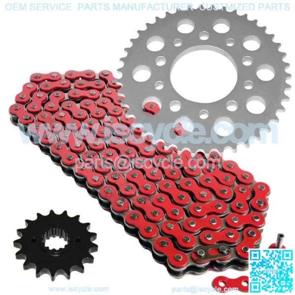 Red Drive Chain And Sprocket Kit for Honda CB1000 CB1000C 1993-1998