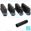 m12x1.5 Wheel Lug Nuts Black, (20+1)12mmx1.5 Spline Lugnuts Aftermarket Tuner YJ MK RT Accord Civic CRV Odyssey Element HR-V Legend XR-V Courier Escape Escort Fiesta Focus Fusion Sierra