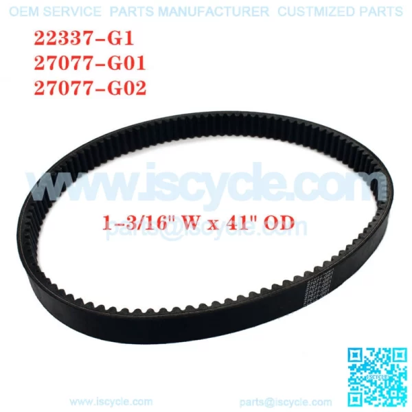 Golf Cart Drive Belt for E-Z-GO 2 Cycle Gas 89-94  4 Cycle Gas 91-96 27077-G01