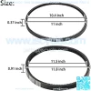 Club Car DS Precedent Drive Belt and Starter Generator Belt Kit Fit Club Car DS 1997-UP, Precedent 2004-UP, Replace 101916701, 1016203 - Image 2