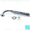 Silver Exhaust Pipe Muffler Jet Kit For Predator 212cc 196cc 6.5Hp GX160 GX200 KT196 CK196 Hammerheat 80t Manco Go Kart Trailmaster MB200 Mini Bike