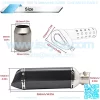 Motorcycle Slip On Exhaust Muffler,1.5-2" Carbon Fiber Unversal Exhaust Slip on Silencers & Mufflers For Dirt Bike Street Bike Scooter ATV Racing Exhaust Pipes - Image 2