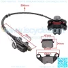 Rear Disc Brake Master Cylinder Caliper Assembly for 50cc 70cc 90cc 110cc 125cc Chinese Pit Dirt Bike Motorsports Quad Coolster ATV with Brake Pad - Image 2