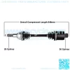CV Axle fit Polaris Sportsman 400 2001-2002 Sportsman 500 1999-2002 Rear Left/Right 1 PC - Image 2