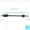 CV Axle fit Polaris Sportsman 400 2001-2002 Sportsman 500 1999-2002 Rear Left/Right 1 PC - Image 3