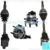 ABS MODELS Front CV Axle Shaft Assembly Wheel Hub & Bearings Replacement for Chevy Malibu Pontiac G6 Saturn Aura - 4pc Set