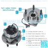 ABS MODELS Front CV Axle Shaft Assembly Wheel Hub & Bearings Replacement for Chevy Malibu Pontiac G6 Saturn Aura - 4pc Set - Image 2
