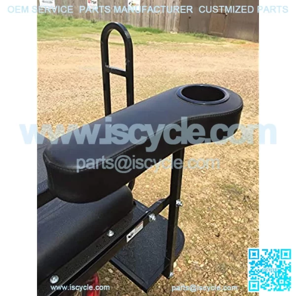 Pair of 2 Golf Cart Arm Rest Drink Cup Holder for EZGO/Club Car/Yamaha Rear Seat