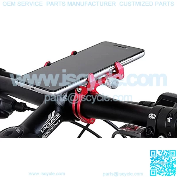 Motorcycle and Bicycle Cell Phone Holder Aluminum Universal Adjustable Phone Mount Smartphone Holder Bike Handlebar Phone Holder for iPhone X XR 5 6 7 8 Plus Samsung LG - Image 2
