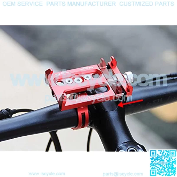 Motorcycle and Bicycle Cell Phone Holder Aluminum Universal Adjustable Phone Mount Smartphone Holder Bike Handlebar Phone Holder for iPhone X XR 5 6 7 8 Plus Samsung LG - Image 3