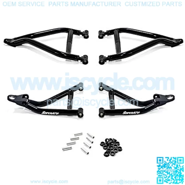 High Clearance 1.5" Forward Offset A-Arms for Yamaha Viking/ViVI (2014+) - Black - Image 5