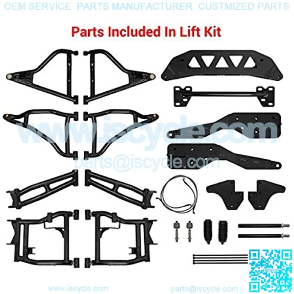 Heavy Duty Polaris RZR 900 to 900 S Suspension Conversion Kit (2017-2020) - Orange - 1.5" Offset - Includes Rhino 2.0 Axles, A Arms, Tie Rods, More! - Image 5