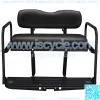 Club Car Precedent Golf Cart Flip Folding Rear Back Seat Kit - Black - Image 2