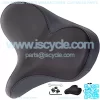 Bike Seat - Oversize Bicycle Saddle - Extra Wide Replacement Universal Fit Indoor Outdoor Padded Memory Foam