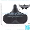 Bike Seat - Oversize Bicycle Saddle - Extra Wide Replacement Universal Fit Indoor Outdoor Padded Memory Foam - Image 2