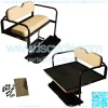 Yamaha G14, G16, G19, G22 Golf Cart Flip Folding Rear Back Seat Kit - Tan
