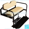 Yamaha G14, G16, G19, G22 Golf Cart Flip Folding Rear Back Seat Kit - Tan - Image 2